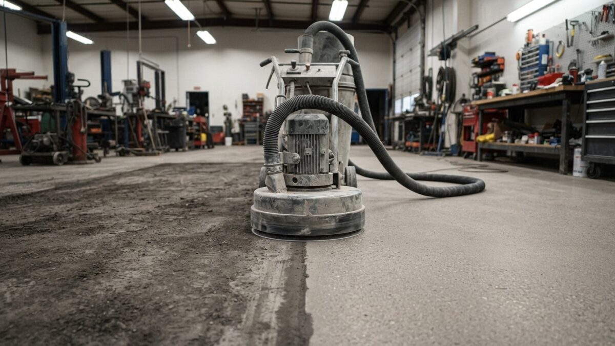 Garage Floor Prep: Why Grinding Beats Acid Etching
