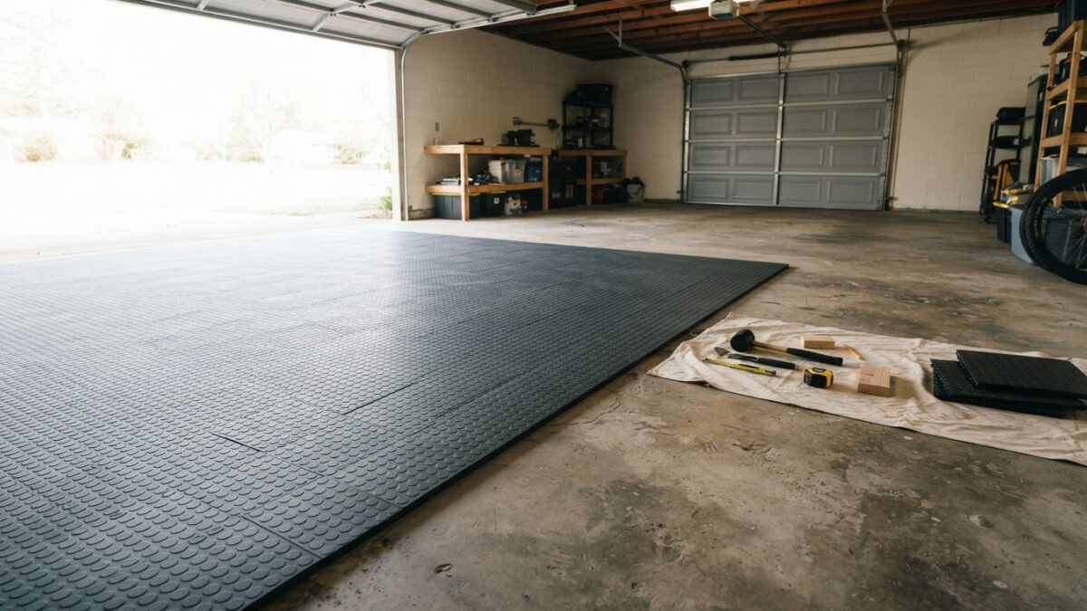 Garage Floor Tiles, Rolled Mats or a Coating: Which Fits Your Garage?